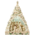 Jim Shore 6017175 Woodland Tree Nativity Diorama Figurine