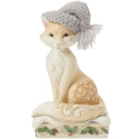 Jim Shore 6017179 Woodland Fox with Knit Hat Figurine