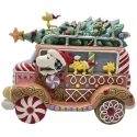 Peanuts by Jim Shore 6017238N Gingerbread Christmas Van Figurine