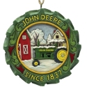 Jim Shore 6017250 Tractor Tire with Barn Scene Ornament