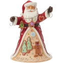 Jim Shore 6017264 Gingerbread Santa Figurine