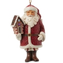 Jim Shore 6017270N Gingerbread Santa Ornament