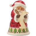 Jim Shore 6017275N Santa with List Mini Figurine