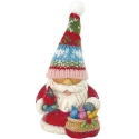 Jim Shore 6017285N Holiday Gnome Knit Hat Figurine