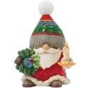 Jim Shore 6017286N Holiday Gnome Chamber Candle Figurine