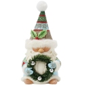 Jim Shore 6017287 Holiday Gnome Wreath Figurine