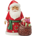 Jim Shore 6017296N Santa with Toy Bag Pint Size Figurine