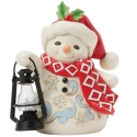 Jim Shore 6017298N Snowman Oversized Lantern Figurine