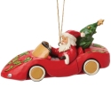 Jim Shore 6017299 Santa in Sports Car Ornament