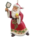 Jim Shore 6017300 Pickleball Santa Ornament