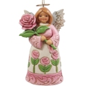 Jim Shore 6017304N Angel with Roses Ornament