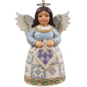 Jim Shore 6017305 Quilt Angel Ornament