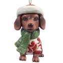 Jim Shore 6017307N Christmas Dog Dachshund Ornament