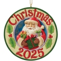 Jim Shore 6017308N Dated 2025 Santa Ornament