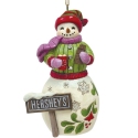 Jim Shore 6017389N Snowman with Hot Cocoa Ornament