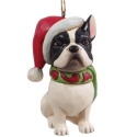 Jim Shore 6017527N Christmas Dog French Bulldog Ornament