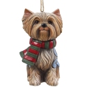 Jim Shore 6017528N Christmas Dog Yorkie Ornament