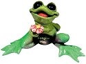 Kitty's Critters 8252 Frogive Me - Lights up Figurine Frog