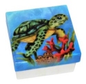 Kubla Crafts Capiz 1056 Sea Turtle Capiz Box