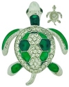 Kubla Crafts Bejeweled Enamel 1459M Crystal and Enamel Sea Turtle Magnet