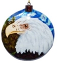 Kubla Crafts Capiz 1646NN Eagle Capiz Ornament