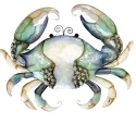 Kubla Crafts Capiz 2216 Crab Capiz Wall Decor