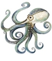 Kubla Crafts Capiz 2221N Octopus Capiz Wall Decor