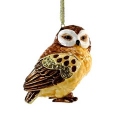 Kubla Crafts Bejeweled Enamel 2861 Owl Jeweled Ornament