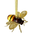 Kubla Crafts Bejeweled Enamel 2863 Bumble Bee Jeweled Ornament