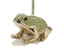 Kubla Crafts Bejeweled Enamel 2866N Frog Jeweled Ornament