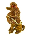 Kubla Crafts Bejeweled Enamel 2967B Poodle Box