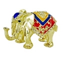 Kubla Crafts Bejeweled Enamel 3206BN Elephant Box