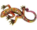 Kubla Crafts Capiz 357GN Mosaic Large Lizard Wall Decor