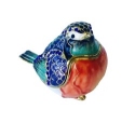 Kubla Crafts Bejeweled Enamel 3621 Bluebird Box