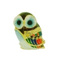 Kubla Crafts Bejeweled Enamel 3958B Owl Box