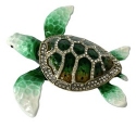 Kubla Crafts Bejeweled Enamel 4002N Sea Turtle Box