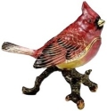 Kubla Crafts Bejeweled Enamel 4015 Cardinal Box