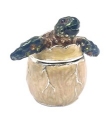 Kubla Crafts Bejeweled Enamel 4110 Hatching Sea Turtle Mini Box