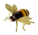 Kubla Crafts Bejeweled Enamel 4114 Bumble Bee Box