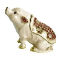 Kubla Crafts Bejeweled Enamel 4174 Pig Box