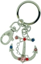 Kubla Crafts Cloisonne 8104N Anchor Key Ring