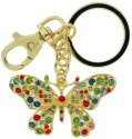 Kubla Crafts Cloisonne 8119N Butterfly Key Ring