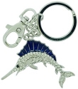 Kubla Crafts Cloisonne 8121 Sailfish Key Ring