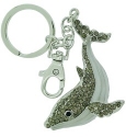 Kubla Crafts Cloisonne 8123 Humpback Whale Key Ring