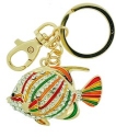 Kubla Crafts Cloisonne 8129 Fish Key Ring