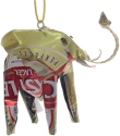 African Tin Animals TOE Elephant Unpainted Tin Ornament
