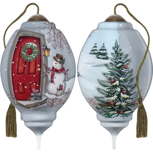 Ne'Qwa Art NeQwa NeQua 7191115 Christmas Caller Ornament Snowman Gift