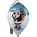 Ne'Qwa Art 7241107N Santa Holding Scepter and Gifts Ornament