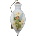 Ne'Qwa Art 7241123N Angel with Stars and Shiplap Ornament