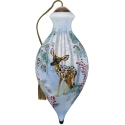 Ne'Qwa Art 7241138N Fawn in Snowy Forest Ornament